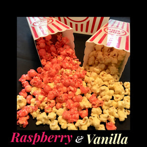 Raspberry and Vanilla Candy Popcorn