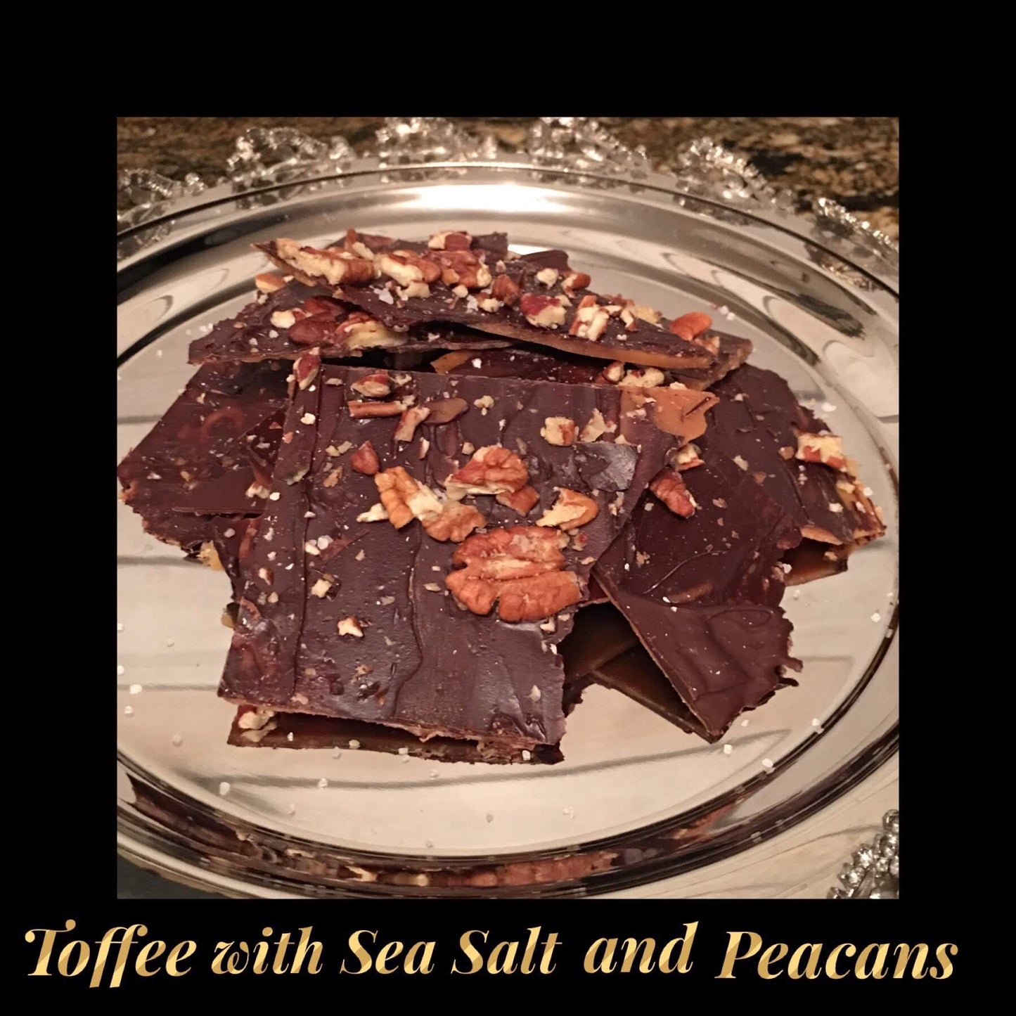 Tasty Toffee Bark with Sea Salt and Pecans