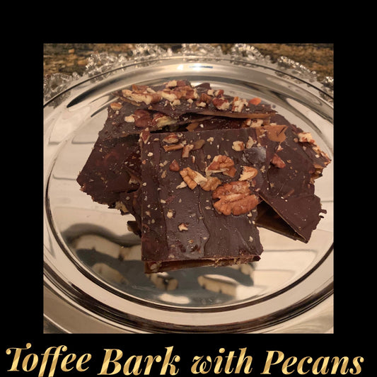 Toffee with Dark Chocolate and Pecans